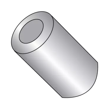 10X1/8  One Half Round Spacer Aluminum
