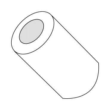 12X1/8  One Half Round Spacer Nylon
