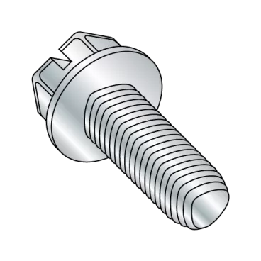10-24X1  Slot Ind Hex Wash Taptite Alternative Thread Roll Screw Fully Thrd Zinc Bake Wax