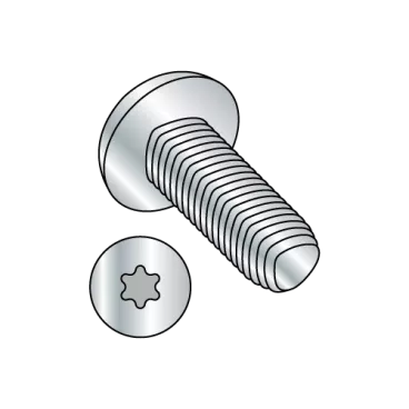 10-24X1  6 Lobe Pan Taptite Alternative Thread Rolling Screw Fully Thrd Zinc Bake & Wax