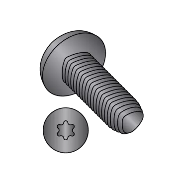 1/4-20X3/4  6 Lobe Pan Taptite Alternative Thread Rolling Screw Fully Thrd Black Oxide & Wax