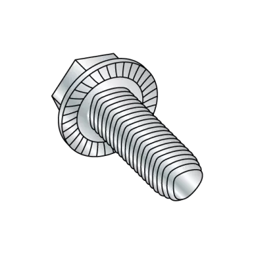 5/16-18X3/4  Unslot Ind Hex Wash Serrated Taptite Alternative Screw Full Thread Zinc Bake Wax