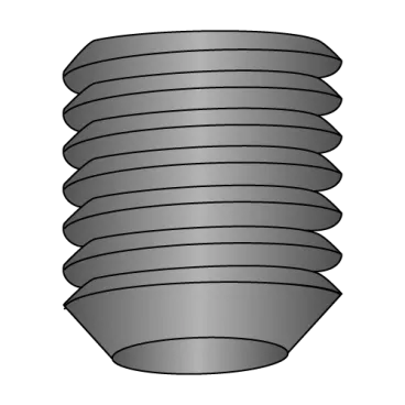 10-24X1  Coarse Thread Socket Set Screw Cup Black Oxide