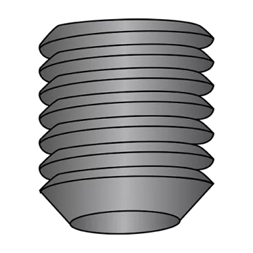 10-24X1  Coarse Thread Socket Set Screw Cup Point Imported Black Oxide and Oil