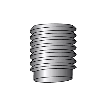 1/4-28X3/8  Fine Thread Socket Set Screw Half Dog Point Plain