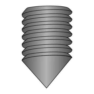 8-32X1/4  Coarse Thread Socket Set Screw Cone Point Plain