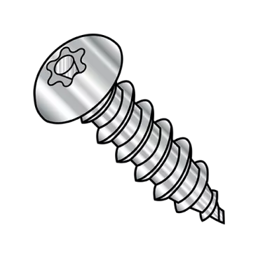 8-15X1/2  6 Lobe Pin-In Button Head Security STS Type A F/T 18-8 Stain Steel Passivated