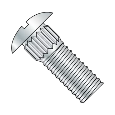 1/4-20X5/8  Slot Truss Head diam.425-.448 hgt.083-.103 ribneck diam.275-.290 Track Bolt Zinc