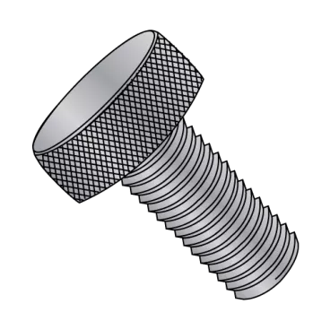 8-32X5/8  Knurled Thumb Screw Full Thread Aluminum