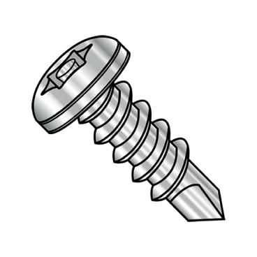 6-20X3/8  6 Lobe Pin-In Pan Head Security Screw SDS F/T 18-8 Stainless Steel Passivated