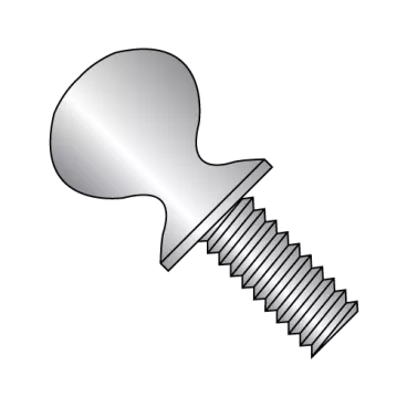 8-32X3/8  Thumb Screw With Shoulder Full Thread 18-8 Stainless Steel