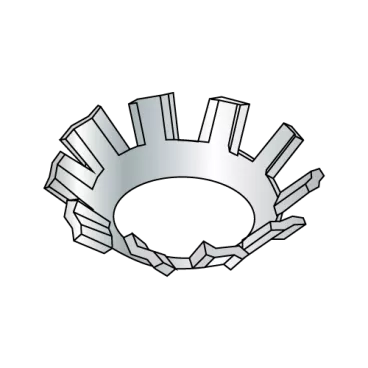 1/4  82 Degree External Tooth Countersunk Lock Washer Zinc