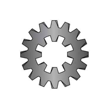 3/8  External Internal Combination Tooth Lock Washer Black Oxide