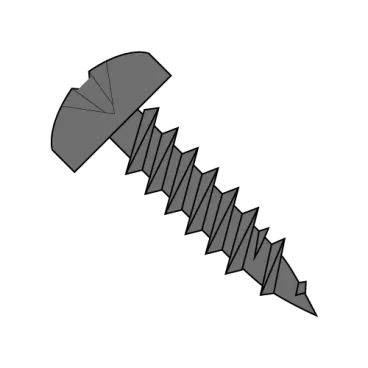 6-17X7/16  Phillips Pan Head Serrated Fine Drywall Framing Screw Black Oxide