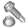 Unslotted - Serrated Hex Washer - Self Drilling Screws - Machine Screw Thread - 18-8 Stainless