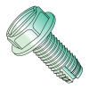 Hex Washer - Slotted - Type 1 - Thread Cutting Screws - Zinc Green