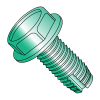 Hex Washer - Unslotted - Type 1 - Thread Cutting Screws - Green Zinc
