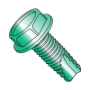 Hex Washer - Unslotted - Type 23 - Thread Cutting Screws - Green Zinc