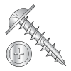 Large Round Washer - Phillips - Deep Thread Wood Screws - #17 Point - Zinc