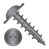 Large Round Washer - Phillips - Deep Thread Wood Screws - #17 Point - Black Oxide