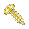 Pan - Phillips - Type AB - Self Tapping Screws - Zinc Yellow