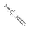 Mushroom Head w/ Slotted Pin - Nylon Hammer Drive Anchors