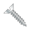 Flat - Slotted - Undercut - Type A - Self Tapping Screws - Zinc