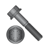 Grade 8 Alloy - Frame Bolts - Indented Hex Flange - Black Phosphate & Oil