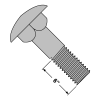 Carriage Bolts with 6" Thread - Low Carbon - Galvanized