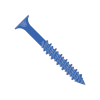 Phillips - Flat Head - Concrete Screw -  Blue Perma Seal With Drill Bit