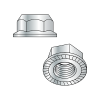 DIN 6923 - Serrated Hex Flange Nuts - Class 10 - Zinc 