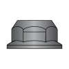 DIN 6927 - Top Lock Flange Nut - Class 10 - Black Phosphate & Oil Finish