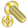 DIN 7500C - METRIC - PAN - TYPE Z RECESS (1A) - Thread Rolling Screws - ZINC Yellow