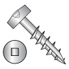 Modified Pan - Square Recess - Type 17 - Pocket Hole - Face Framing Screws - Coarse Thread