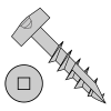 Modified Pan - Square Recess - Type 17 Point - Pocket Hole - Face Framing Screws - Coarse Thread