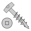 Modified Pan - Square Recess w/ LONG Type 17 Point - Pocket Hole - Face Framing Screws - Coarse Thread