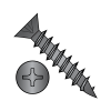 Flat Phillips - Deep Thread Wood Screws - Black Oxide - Fully Threaded