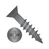 Flat - Phillips - Deep Wood Screws - Partial Thread - Black Oxide