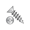 Flat - Philips - Hinge Screws - Coarse Thread - Nickel Plated