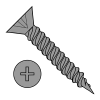 Flat - Phillips - Hinge Screws - Twinfast Fine Thread - Plain Finish
