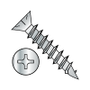 Phillips - Flat with Nibs - Deep Thread Wood Screws - Zinc - Fully Threaded