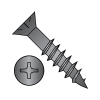 Phillips - Flat with Nibs - Deep Thread Wood Screws - Black Oxide - Partially Threaded