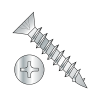 Large Flat - Phillips - Deep Thread Wood Screws with Coarse Thread - Zinc