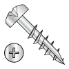 Pan - Phillips - #17 Point - Deep Thread Wood Screws - Partial Thread - Zinc
