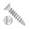 Flat - Square Recess - Deep Thread Wood Screws - Full Thread - Zinc