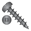 Square Recess - Pan Head - Deep Thread Wood Screws - Black Oxide