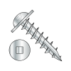 Round Washer - Square Recess - Deep Thread Wood Screws - #17 Point - Full Thread - Zinc