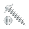 Round Washer - Square Recess - Deep Thread Wood Screw - Full Thread - Zinc