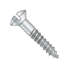 Oval - Slotted - Full Body Wood Screws - Zinc