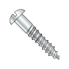 Round - Slotted - Full Body Wood Screws - Zinc
